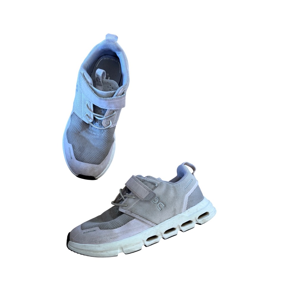 On Cloudplay Kids Running Shoes purple Hook and Loop Sneakers US K2 EU 33.5
